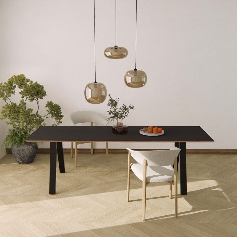 Linoleum tafel nero (forbo 4023) op maat