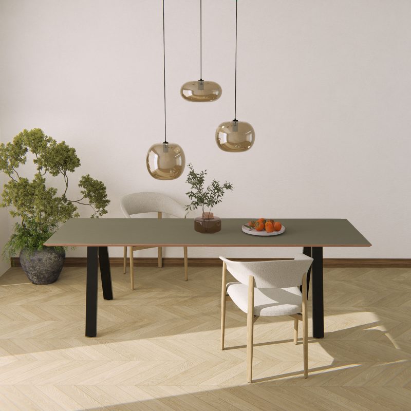 Linoleum tafel olive (forbo 4184) op maat