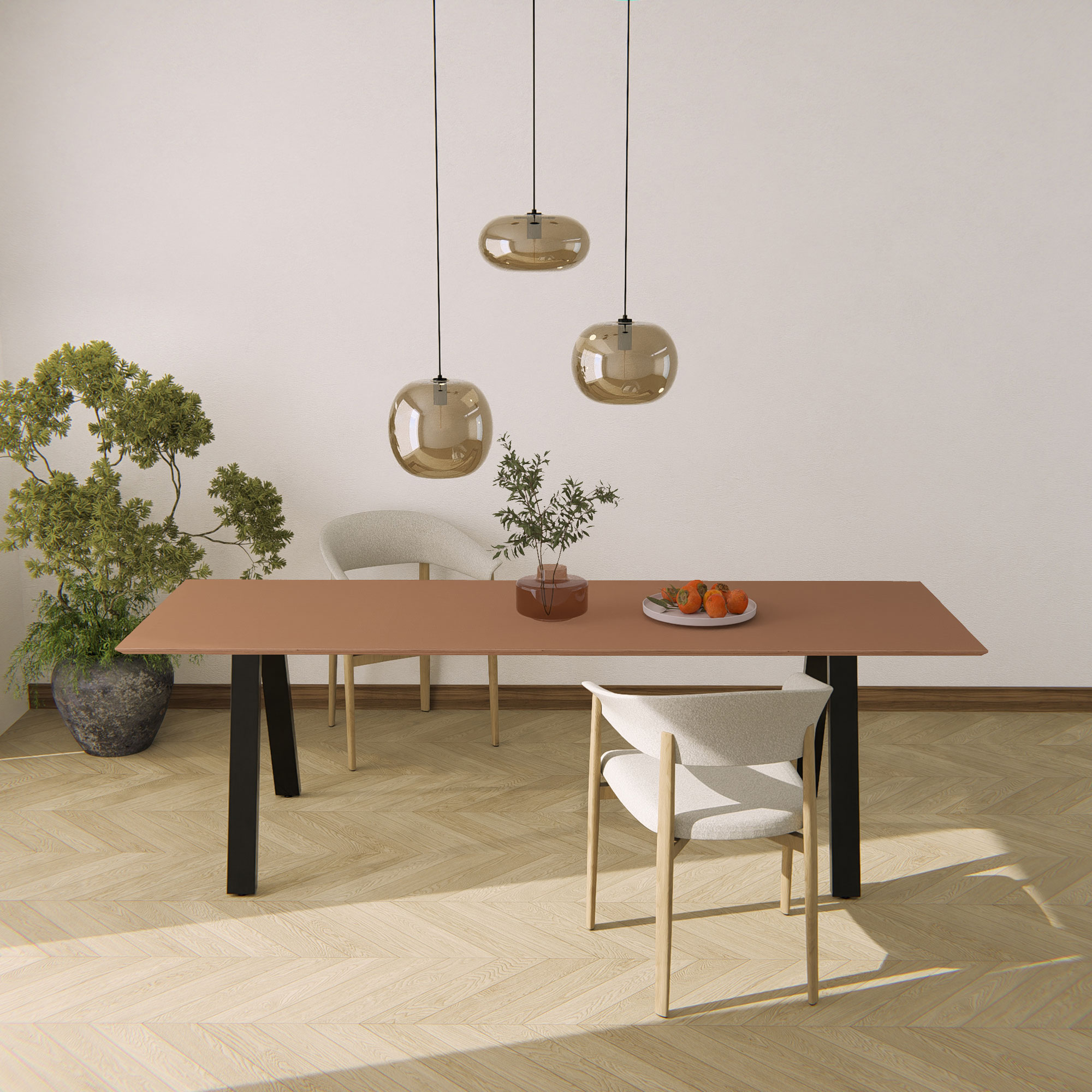 Beige tafel op maat